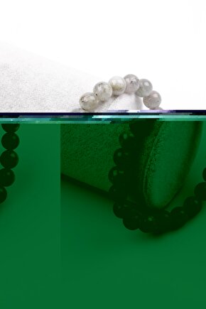 Labradorit Doğal Taş Bileklik 8 Mm Küre Kesim
