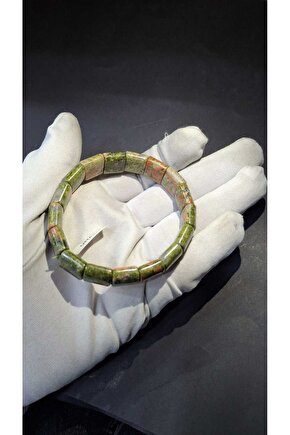 Unakit Rolex Kare Kesim 8 X 14 Mm Özel Kesim Doğal Taş Bileklik