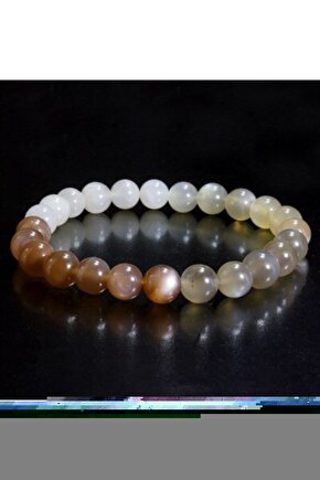 Güneş Taşı Süzme Dizim Doğal Taş Bileklik