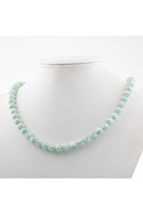 Sertifikalı Karlı Obsidyen 8mm Elastik Misinalı Doğal Taş Bileklik