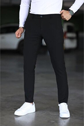 Erkek Düz Kesim Bilek Boy Kumaş Pantolon