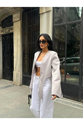 CROP CEKET BAĞAMA KUYRUKU Gri