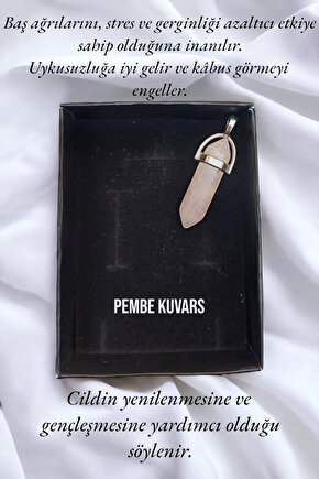 Doğaltaş Pandül Kesim Kadın Erkek (Unisex) Kolye