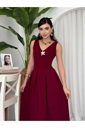 ate Yıldız Detaylı Elbise