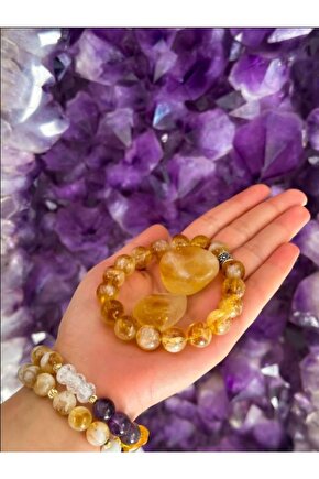 Sitrin 10mm 2 Tımbıl | Bolluk Bereket Taşı | Sertifikalı