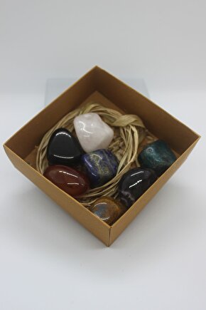 Doğal Taş 7 Li Çakra Seti