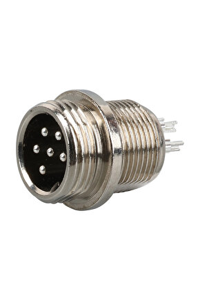 6 PİNLİ MINI MAYK FİŞ ERKEK ŞASE (5122)