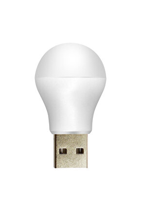 5 VOLT - 1 AMPER USB LED LAMBA BEYAZ (4209)