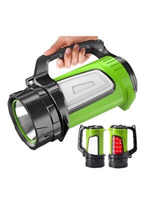 ŞARJLI LEDLİ UZUN MENZİLLİ KAMP TİPİ ÇOK FONKSİYONLU IŞILDAK FENER JS-881B (4887)