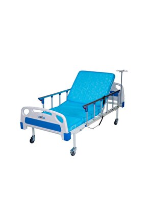AZKA DE03 Dual Motorlu Alüminyum Korkuluklu Ekonomik Hasta Karyolası