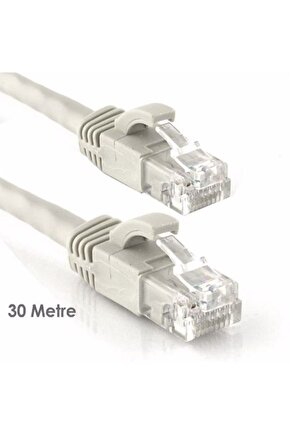 30 METRE Cat6 Lan Network İnternet Ethernet Kablosu Bilgisayar Modem Rj45 Patch Adsl kablosu