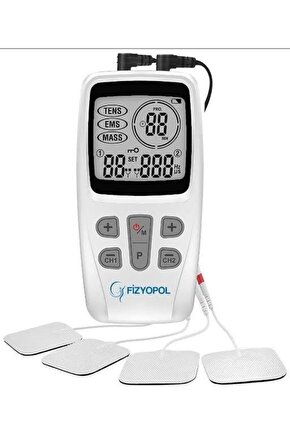 Fizyopol 2 Kanallı Dijital Tens Ems Masaj Cihazı, 22 Program