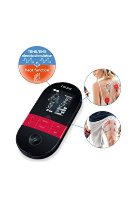 Beurer Em 59 Isı Fonksiyonlu Tens Ems Masaj Cihazı Aleti Ağrı Giderici Fizik Tedavi
