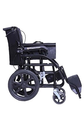 W 104 Alüminyum Refakatçı Frenli Hafif Tekerlekli Sandalyesi