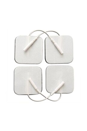 FİZYOPOL Tens Cihazı Kablolu Yedek Elektrot- 5x5 Tens Pedi 4 Lü PEDİ YEDEK PARÇA
