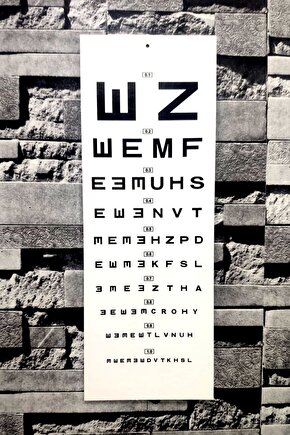 Göz Eşeli Işıksız - Snellen Eşeli - Karton