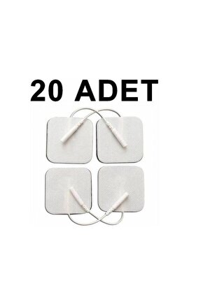 20 Adet Tens Pediı Kablolu Yedek Elektrot 5x5 Tens Pedi