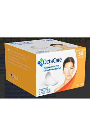 OctaCare Steril Göz Pedi 6,5 cm x 9,5 cm 50 Adet
