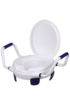 Yerli Klozet Yükseltici Kapaklı Kulplu MEDİKAL