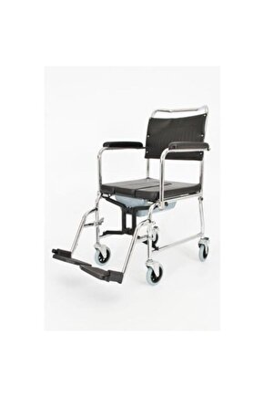 Tuvaletli Özellikli Yan Kolları Çıkar Ayak Çıkar Katlanır Sandalye Comfort Plus