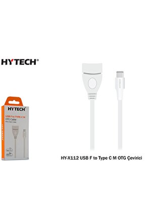 HY-X112 Beyaz Usb Dişi To Type-C Erkek Otg Çevirici