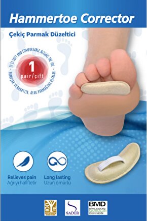 04 Deri Çekiç Parmak Düzeltici - Kıvrık Parmak Önleyici Ortopedik Atel (Standart) STD-L