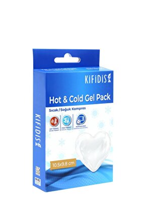 Sıcak - Soğuk Jel Kompres Kalpli Şeffaf 10,5 x 9,8 cm