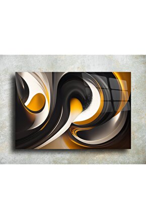 Karışık Desenler Cam Tablo Duvar Dekoru 3