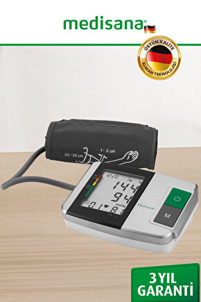 Dijital Medısana Alman Tasarım Büyük Ekran Kol Tipi Dijital Tansiyon Ölçme Aleti Mts-51152 Pilli Ko