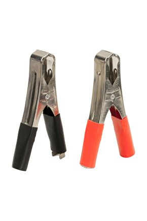 BÜYÜK SİYAH-KIRMIZI 100 MM KROKODİL AKÜ MAŞASI