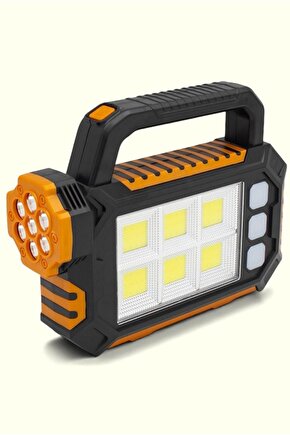Taşınabilir Solar Lamba – 6 COB LED’li, 3 Çalışma Modlu Şarjlı Aydınlatma(AÇIKLAMA OKUYUNUZ)