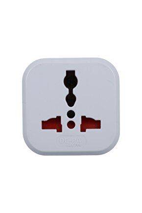 İngiliz Fiş Çevirici Adaptör - İngiliz İngiliz Priz - Beyaz - 11108-UK