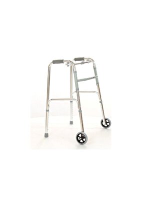 ithal Tekerlekli Alüminyum Hareketli Walker Yürüteç (WALKER) Boy Ayarlı Yürüteç