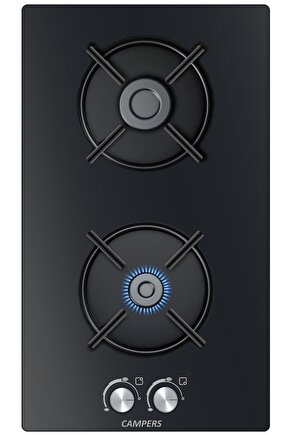 İKİLİ DOMİNO YENİ MODEL CAM OCAK GAZ EMNİYETLİ