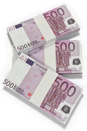 3 Deste 500 € Şaka ve Düğün Parası – Kına, Parti, Film, Fotoğraf ve Eğlencelik Oyun Parası 500 EURO