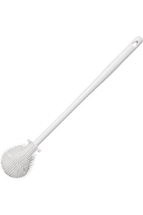 Beyaz Renk Silikon Biberon ve Kavanoz Temizleme Fırçası