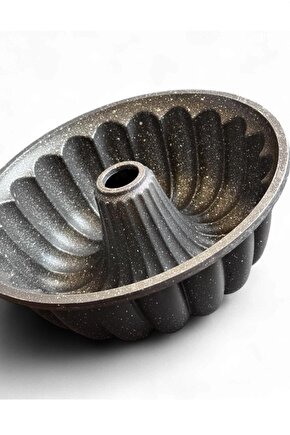 25 cm Granit Desenli Orta Delikli Kek Kalıbı – Yapışmaz, Yanmaz, Desenli kek kalıbı