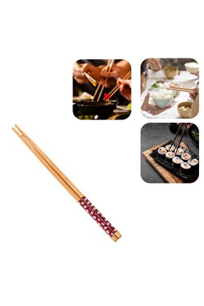 Chopstick Asya Uzak Doğu Japonya Çin Yemek Çubuğu Desenli 5 Çift