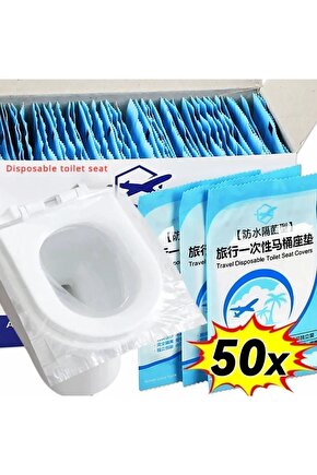 Aveo 50 Adet Klozet Örtüsü Klozet Poşeti Klozet Kapak Örtüsü Dispenseri