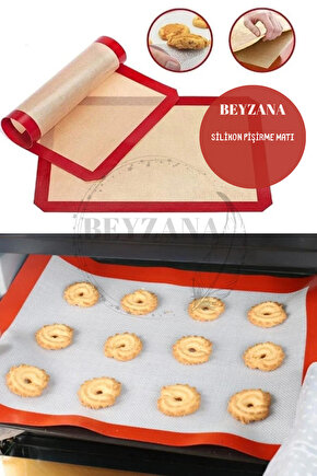 30x40 Fırınlanabilir Yıkanabilir Kendinden Yağlı Silikon Pişirme Ve Hamur Açma Matı Silpatı