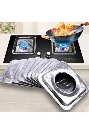 Kare Ocak Üstü Yağ Koruyucu Alüminyum Levha 23*23 cm 10 Adet