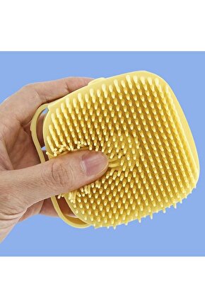 Kedi Köpek Şampuan Hazneli Yıkama Fırçası Kedi Köpek Yıkama Fırçası Masaj Tarağı