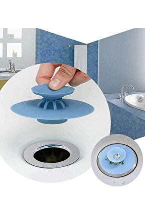 Süzgeçli Banyo Küvet Lavabo Gider Filtresi Süzgeci Pompası Tıkacı Tıpası