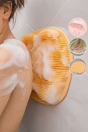 Vantuzlu Sırt ve Ayak Yıkama Temizlik Pedi – Silikon Masajlı Paspas (Yuvarlak & Dikdörtgen Model)
