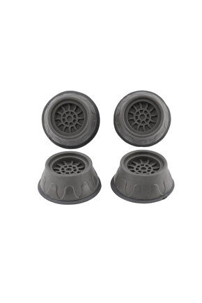 4 Adet Çamaşır Makinesi Titreşim Önleyici Kaydırmaz Vantuzlu Stoper Set