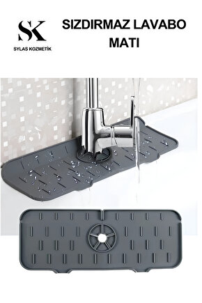 2 Adet Mutfak Lavabo Bataryası Musluk Altı Su Emici Matı Su Sızdırmaz Önleyici Mat