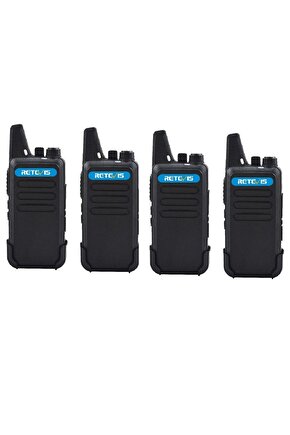 4lü Pmr 446 TÜRKÇE KONUŞAN El Telsizi Wln Kulaklık Hediyeli Telsiz Tam Takım 9 Parça Set