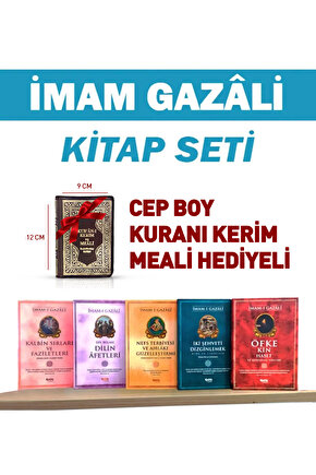 Hediyeli Imamı Gazali Kitap Seti Kalbin Sırları-dilin Afetleri-nefs Terbiyesi-iki Şehvet-öfke Ve Kin
