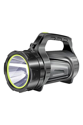 Pratik Beyaz Led Işıklı Uzun Menzilli Kamp Tipi Çok Fonksiyonlu Işıldak Powerbanklı Fener KPF7-61K