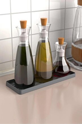 Tırtıklı Silikon Yağdanlık Altlığı Yağdanlık Standı Tutucu 0 - 249 ml 1 Parça Beyaz